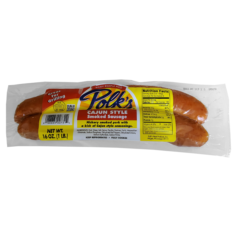 Cajun Style Smoked Pork Sausage